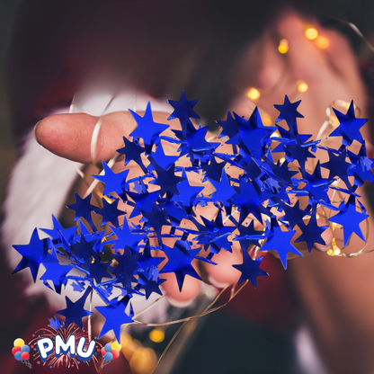 PMU Star Wire Shiny - Garland Halloween, Christmas Party, Wedding, Birthday, Festive Home Decoration Ornament 25ft Tinsel