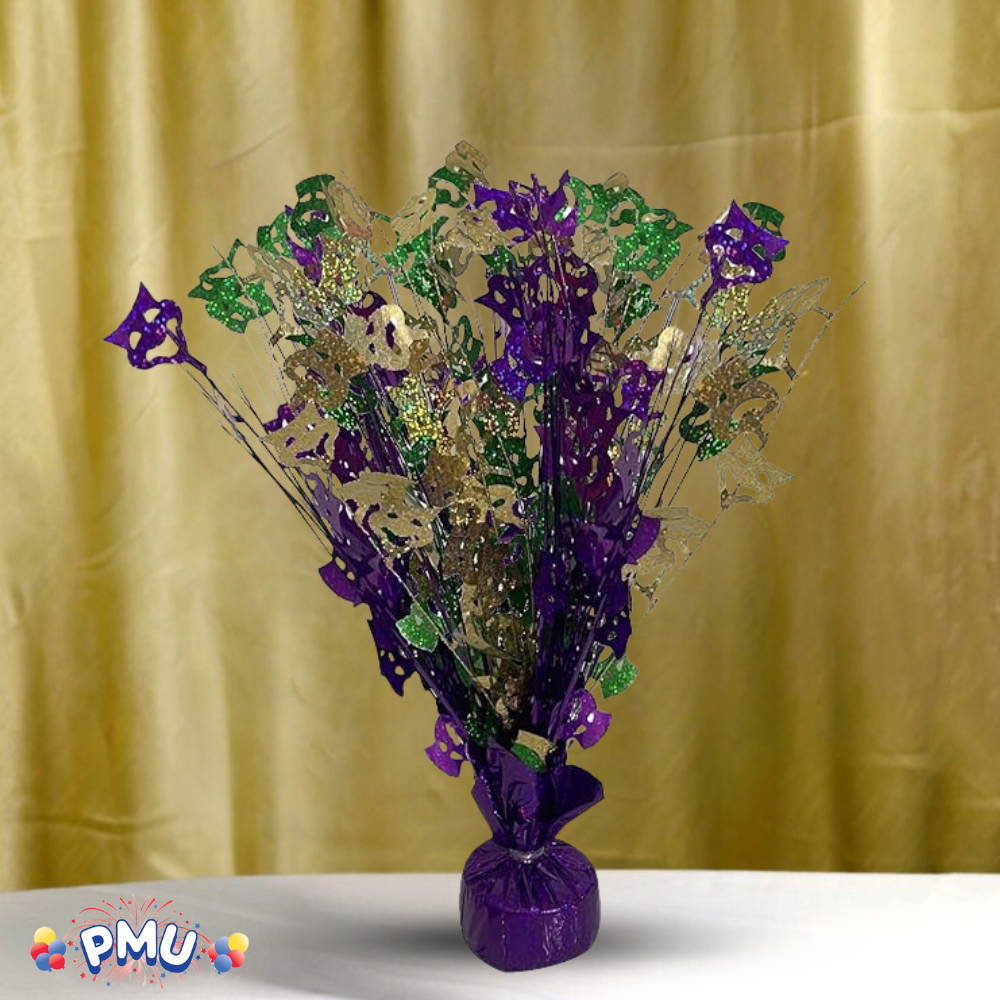 PMU Starburst Balloon Centerpiece - Beautiful Table Centerpieces for Memorial Day, Birthdays, Halloween, Veterans Day Party & Independence Day Celebration - 15in / 7.34cm