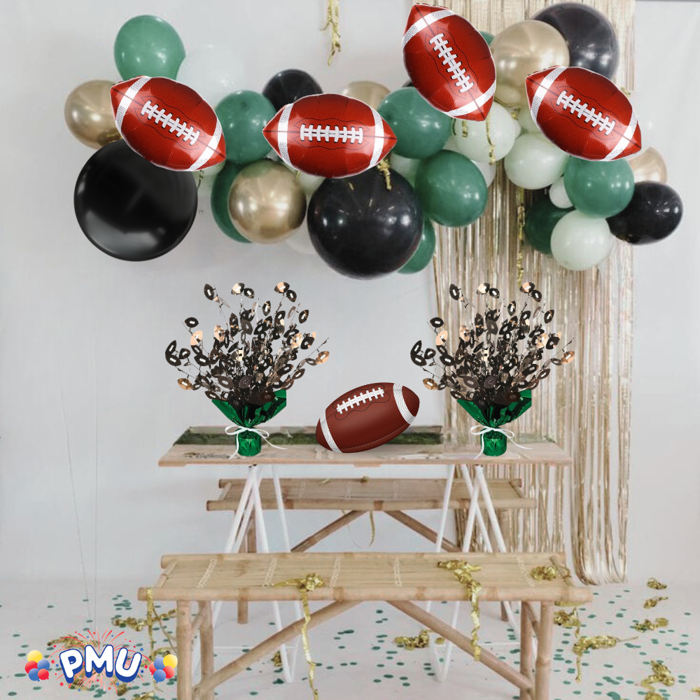 PMU Starburst Balloon Centerpiece - Beautiful Table Centerpieces for Memorial Day, Birthdays, Halloween, Veterans Day Party & Independence Day Celebration - 15in / 7.34cm