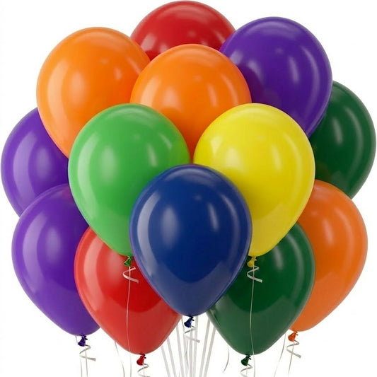 PMU Latex Balloons Carnival & Pastel Assortment 12 Inch for Wedding, Anniversary, Birthday & Baptismal Party Decorations, Colorful Round Latex Balloons for Garland Arch & Party Decor