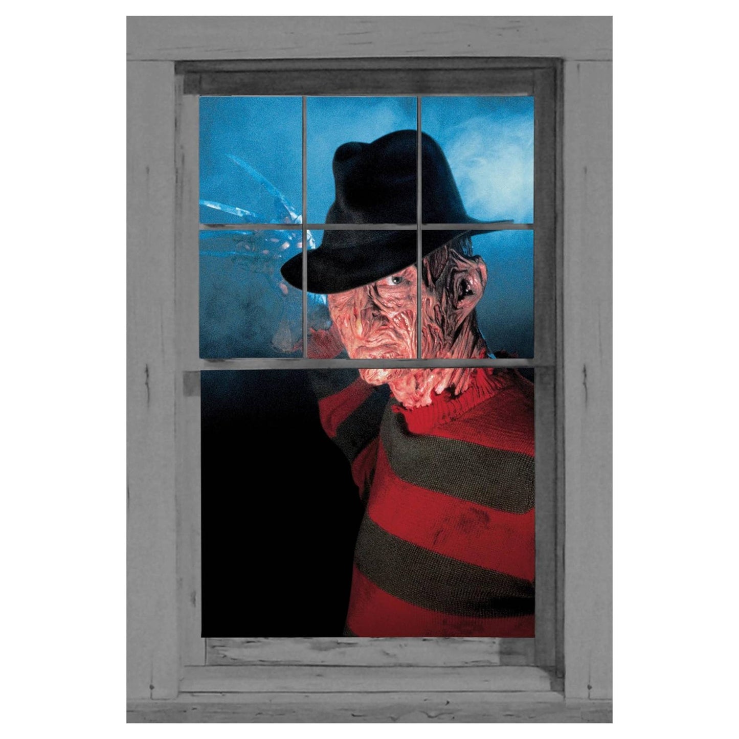 PMU Halloween Window Poster  - Perfect Halloween Painting Posters for Room & Wall Art - Scary Party Theme Supplies - Backlit Poster