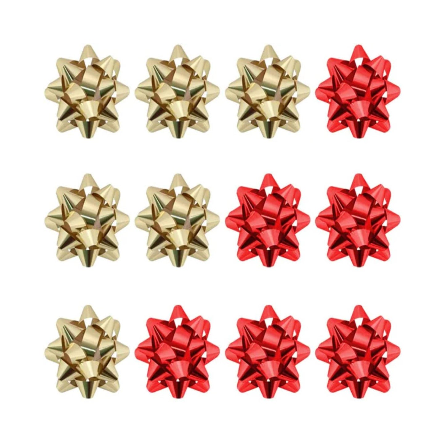 PMU Decorative Confetti Gift Bows (12/Pkg) Pkg/1