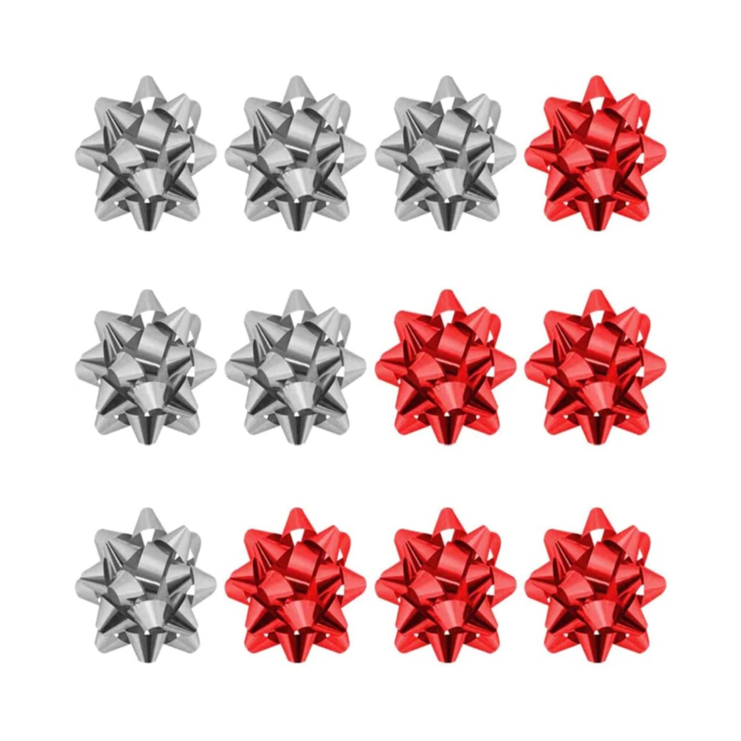 PMU Decorative Confetti Gift Bows (12/Pkg) Pkg/1