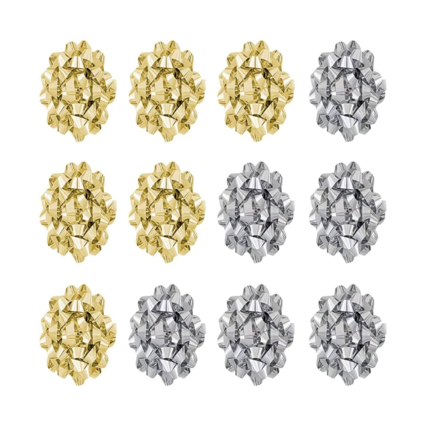 PMU Decorative Confetti Gift Bows (12/Pkg) Pkg/1