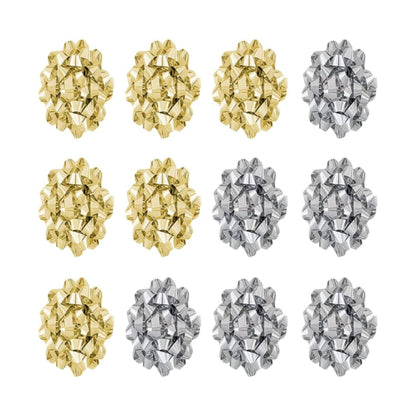 PMU Decorative Confetti Gift Bows (12/Pkg) Pkg/1