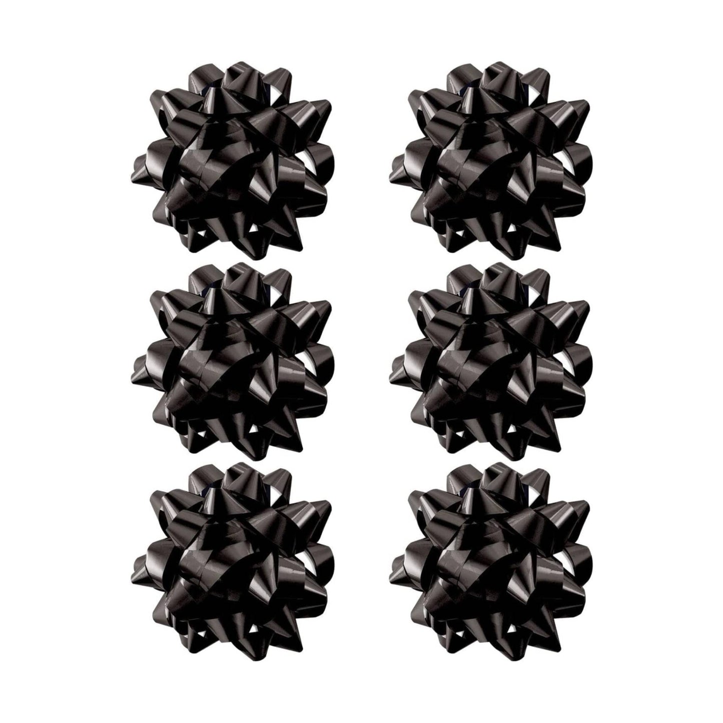 PMU Decorative Confetti Gift Bows 6 Inch 35 Loops Pkg/1