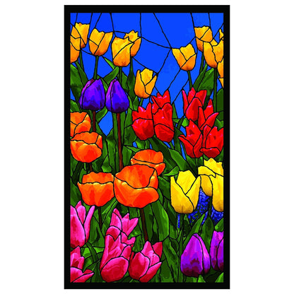PMU Halloween Window Poster  - Perfect Halloween Painting Posters for Room & Wall Art - Scary Party Theme Supplies - Backlit Poster