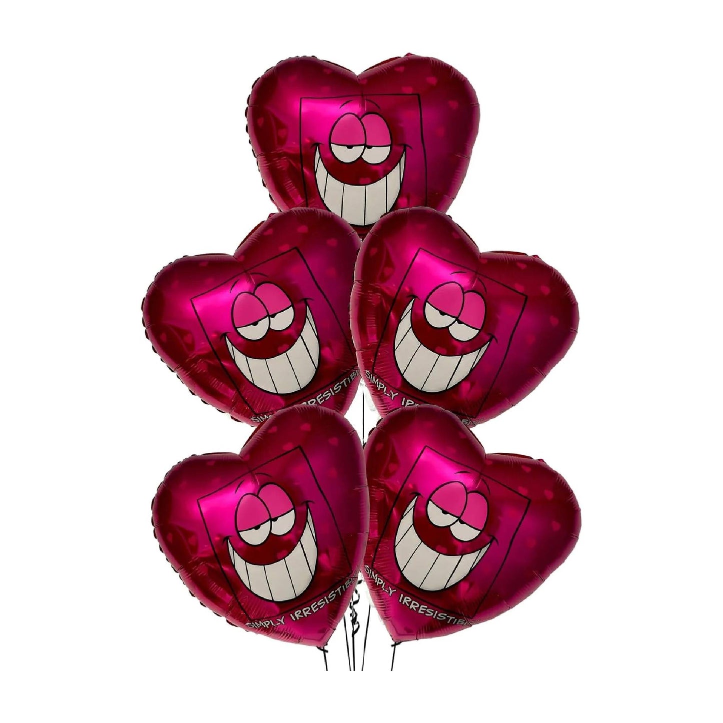 PMU Happy Valentine's Day 18 Inch Hearts Mylar-Foil Balloon