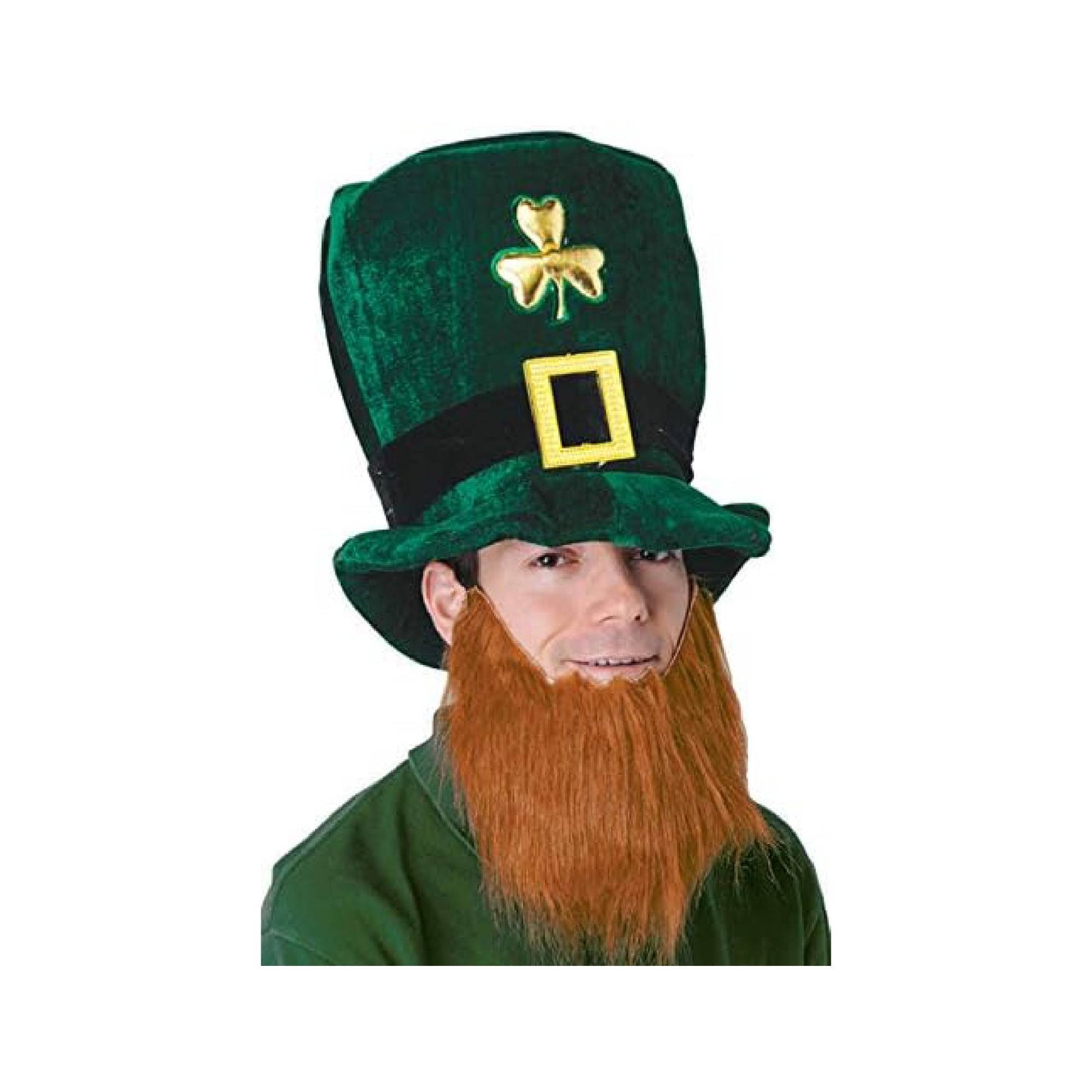 PMU St. Patrick's Day Headwear Decorations and Party Supplies - Plastic Top Hat with Shamrock - Irish Costume, Party Accessory