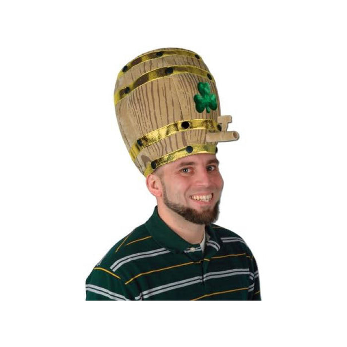 PMU St. Patrick's Day Headwear Decorations and Party Supplies - Plastic Top Hat with Shamrock - Irish Costume, Party Accessory