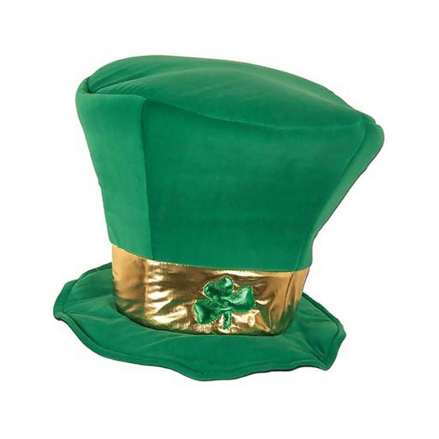 PMU St. Patrick's Day Headwear Decorations and Party Supplies - Plastic Top Hat with Shamrock - Irish Costume, Party Accessory