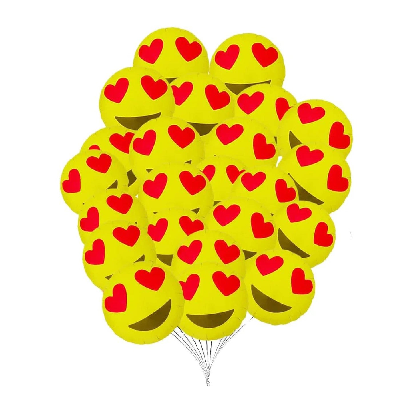 PMU Heart Shaped Happy Valentine's Day Balloons 18-Inch Mylar Idea Gift for Him or Her & Valentine Party Decorations