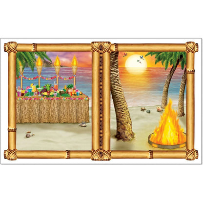 PMU Luau Pennant Banner 12ft x 14in Decoration and Party Accessory (1/pkg)Pkg/1
