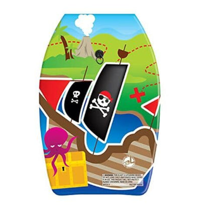 PMU 26 Inch Graphics Printed Bodyboard - Lightweight Wrist Leash Slick Bottom Boogie Board for Beach, Sea & Pool - Surfing Board for Kids, Teens & Adults Wave Conditions  Pkg/1