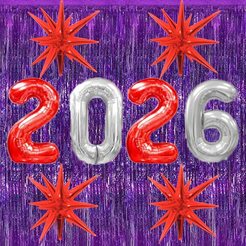 PMU 2026 Graduation - New Years Balloons Curtain Backdrop Party Kit Decorations