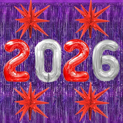 PMU 2026 Graduation - New Years Balloons Curtain Backdrop Party Kit Decorations