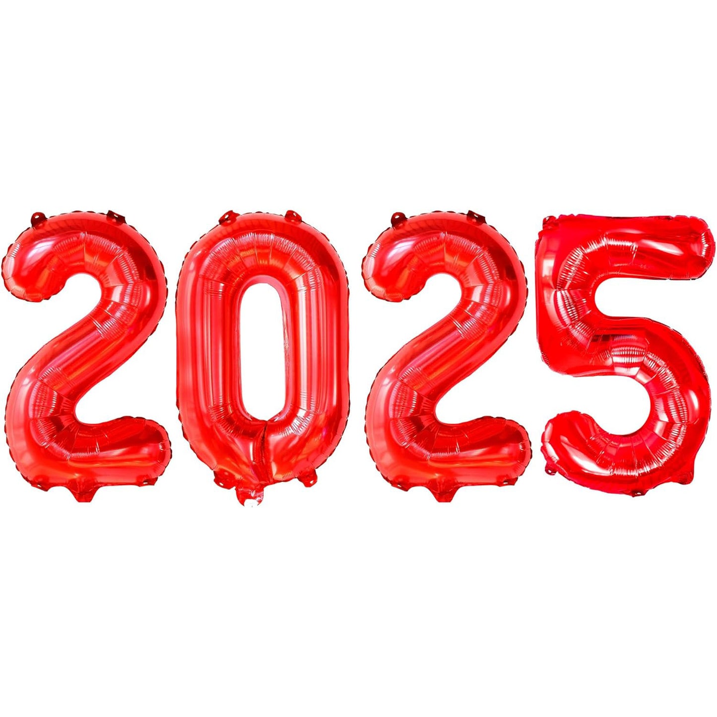 PMU New Year's Eve Party "2025" 16inch, 30inch, & 40inch in Number Mylar Balloons 2025 New Year, Graduation, Birthday, Special Events Accessories Party Celebration (4/pkg) Pkg/1