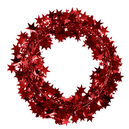 PMU Star Wire Shiny - Garland Halloween, Christmas Party, Wedding, Birthday, Festive Home Decoration Ornament 25ft Tinsel