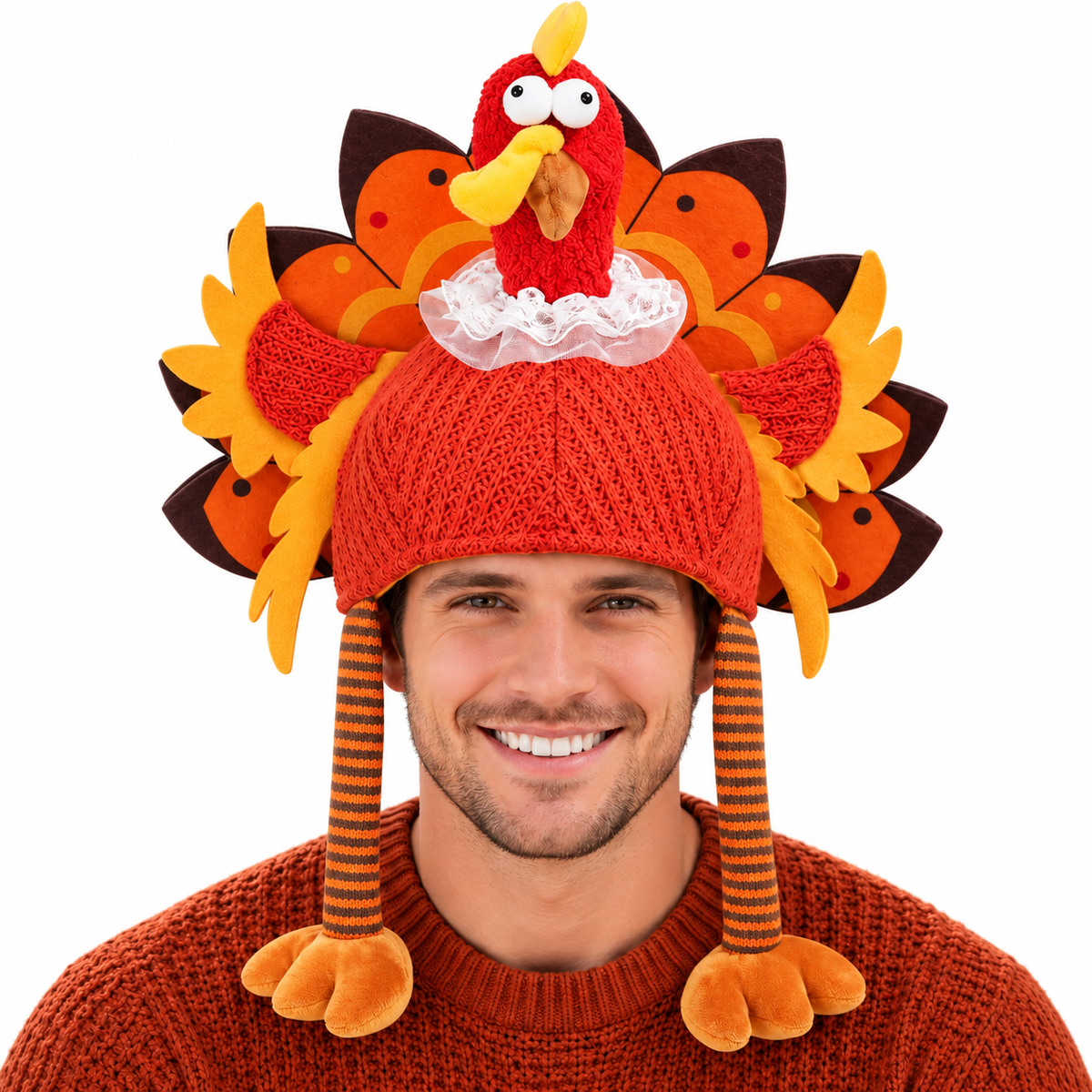PMU Funny Turkey Hat, Thanksgiving Costume & Fall Accessory