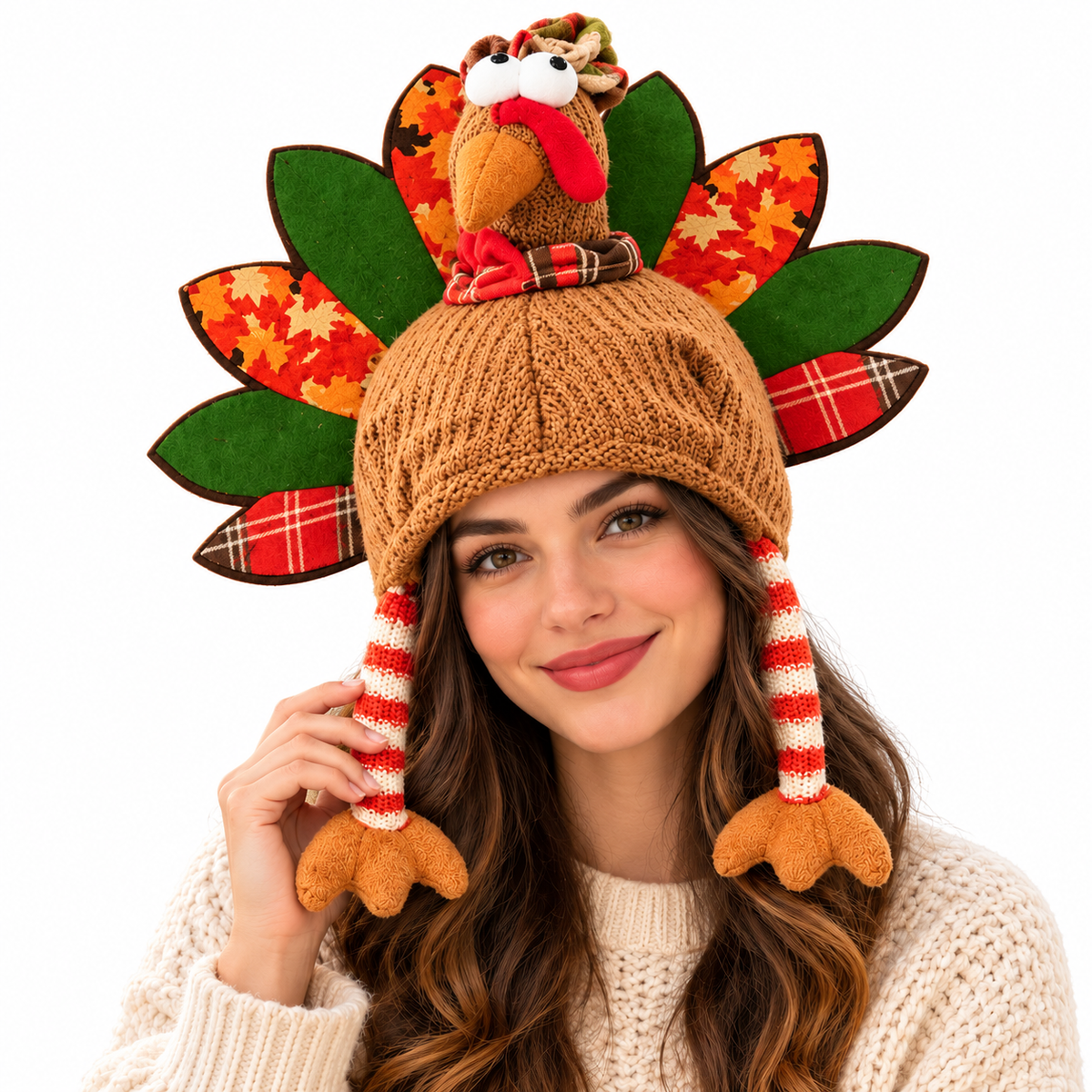 PMU Funny Turkey Hat, Thanksgiving Costume & Fall Accessory