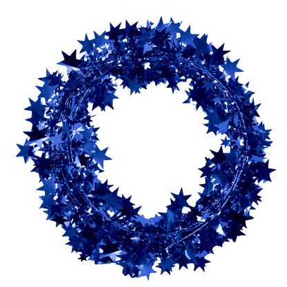 PMU Star Wire Shiny - Garland Halloween, Christmas Party, Wedding, Birthday, Festive Home Decoration Ornament 25ft Tinsel