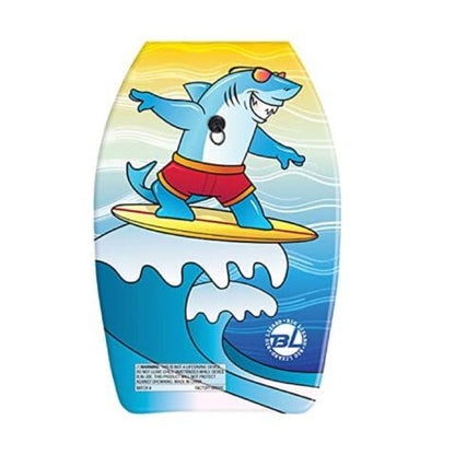 PMU 26 Inch Graphics Printed Bodyboard - Lightweight Wrist Leash Slick Bottom Boogie Board for Beach, Sea & Pool - Surfing Board for Kids, Teens & Adults Wave Conditions  Pkg/1
