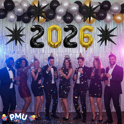 PMU 2026 Graduation - New Years Balloons Curtain Backdrop Party Kit Decorations