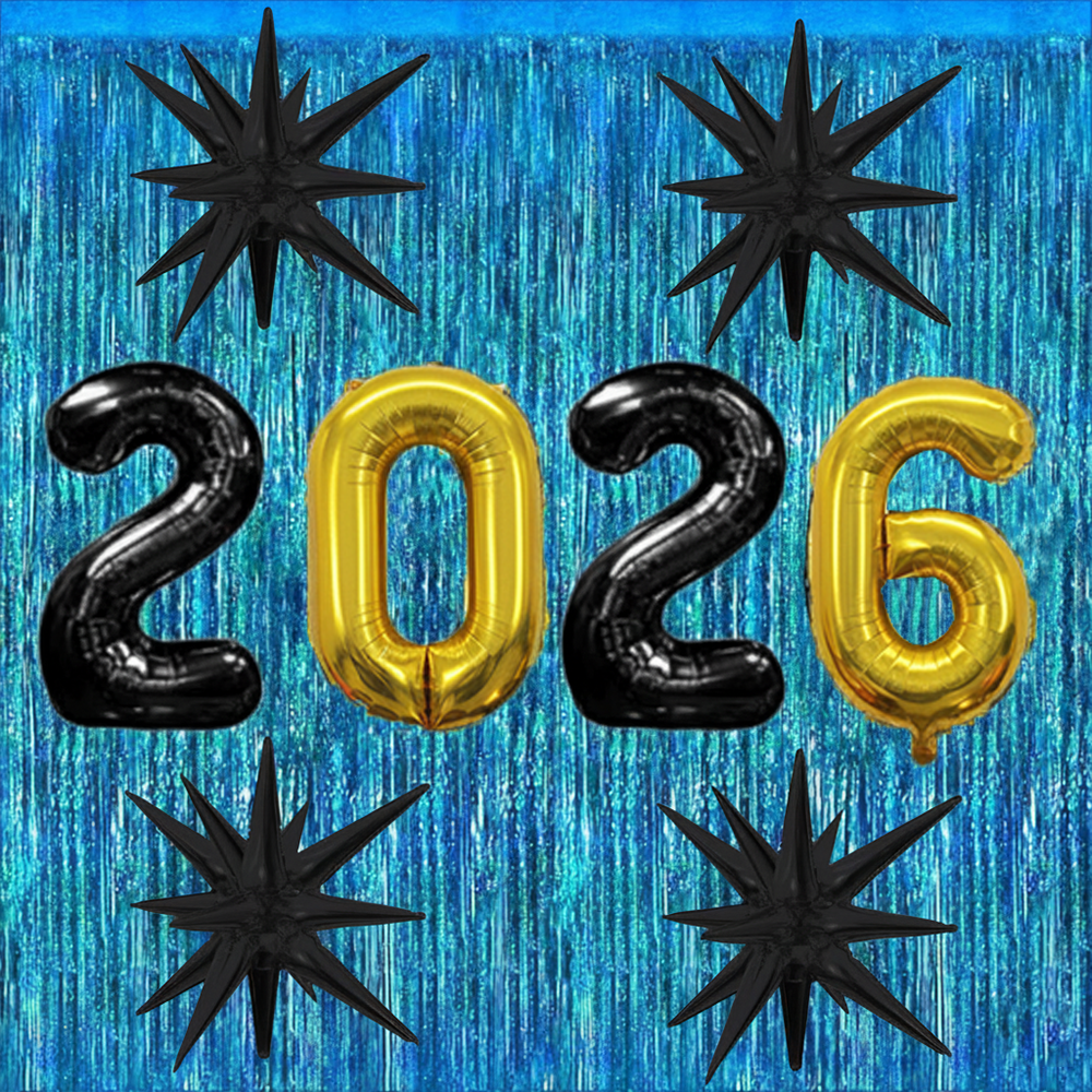 PMU 2026 Graduation - New Years Balloons Curtain Backdrop Party Kit Decorations