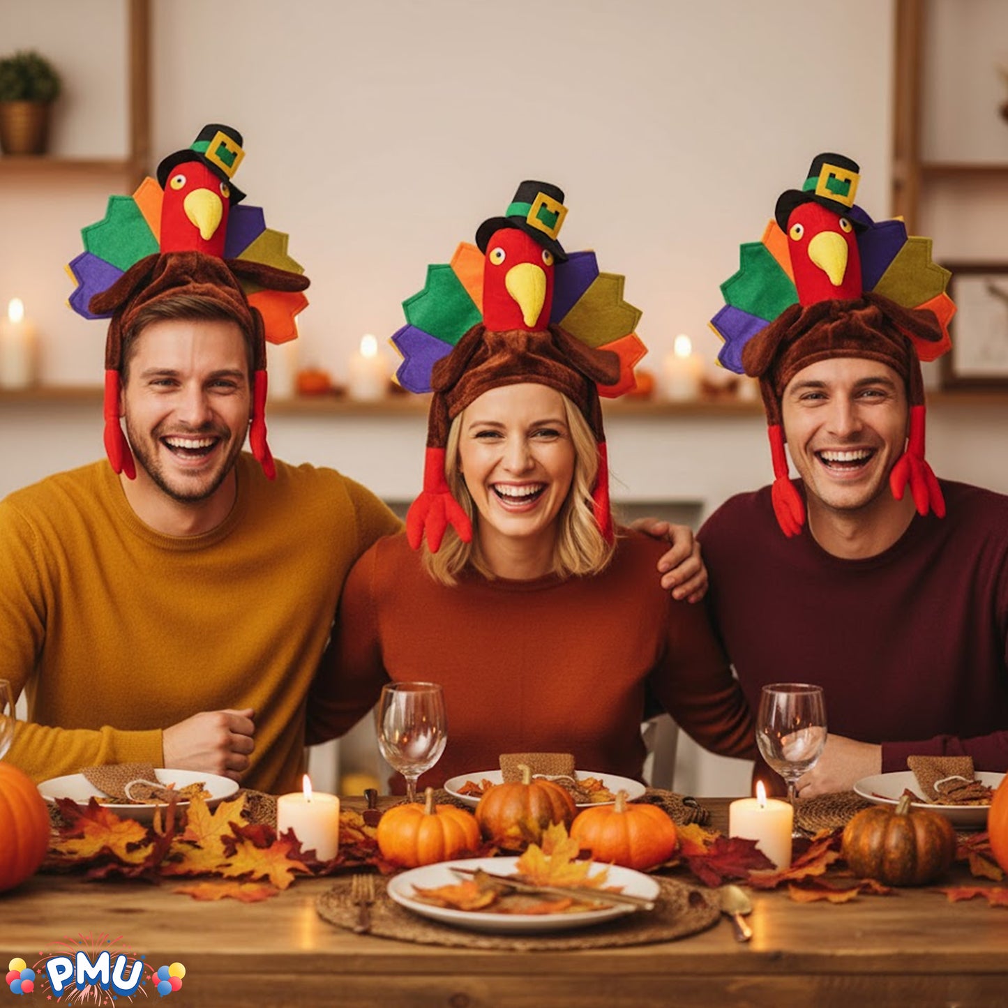 PMU Thanksgiving Turkey Hats Party Costumes and Accessories
