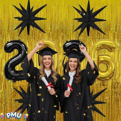 PMU 2026 Graduation - New Years Balloons Curtain Backdrop Party Kit Decorations