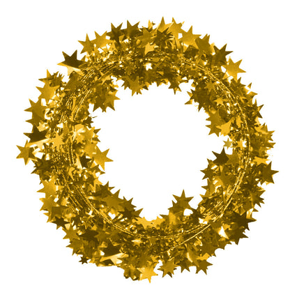 PMU Star Wire Shiny - Garland Halloween, Christmas Party, Wedding, Birthday, Festive Home Decoration Ornament 25ft Tinsel