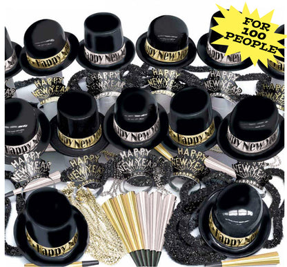 PMU New Year's Eve Party Supplies 2024 Party Kit for New Year's Eve Decorations Supplies, Outfits for Adults, Men and Women