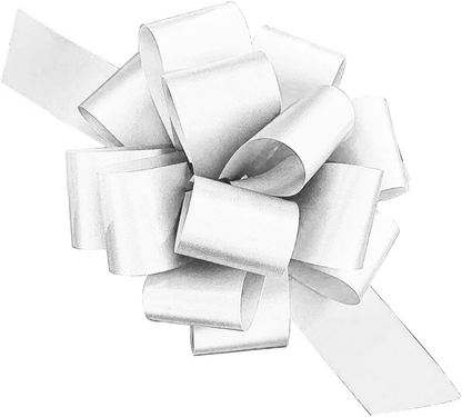 PMU Perfect Pull String Bows - Gift Bows for Wedding, Birthdays & Anniversaries - Ribbon Bows for Flowers & Basket Decoration - Large Bow for Gift Wrapping - 5 Inch 20 Loops