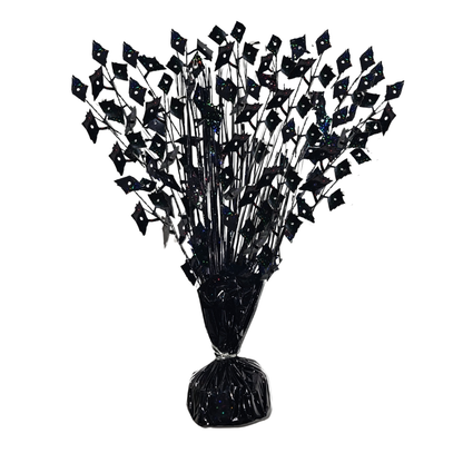 PMU Gradburst Balloon Weight Centerpiece 15 Inch with Die-Cut Metallic