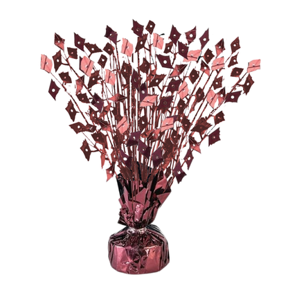 PMU Gradburst Balloon Weight Centerpiece 15 Inch with Die-Cut Metallic