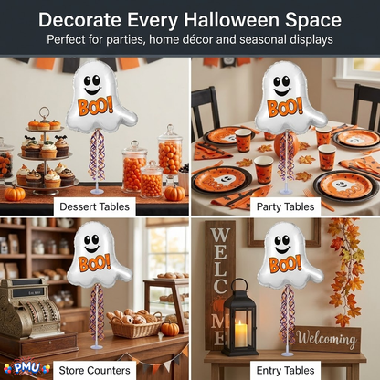 PMU Halloween Balloons 11 Inch Pre-Inflated with Stick