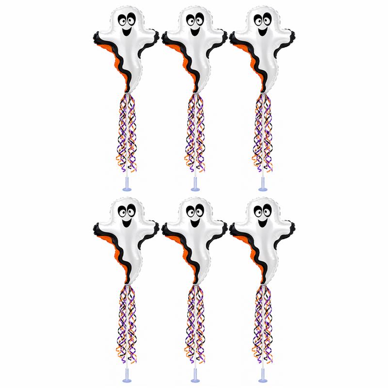 PMU Halloween Balloons 11 Inch Pre-Inflated with Stick