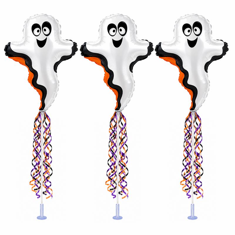 PMU Halloween Balloons 11 Inch Pre-Inflated with Stick