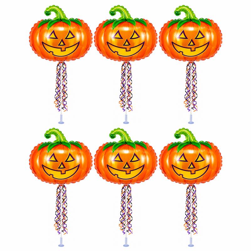 PMU Halloween Balloons 11 Inch Pre-Inflated with Stick