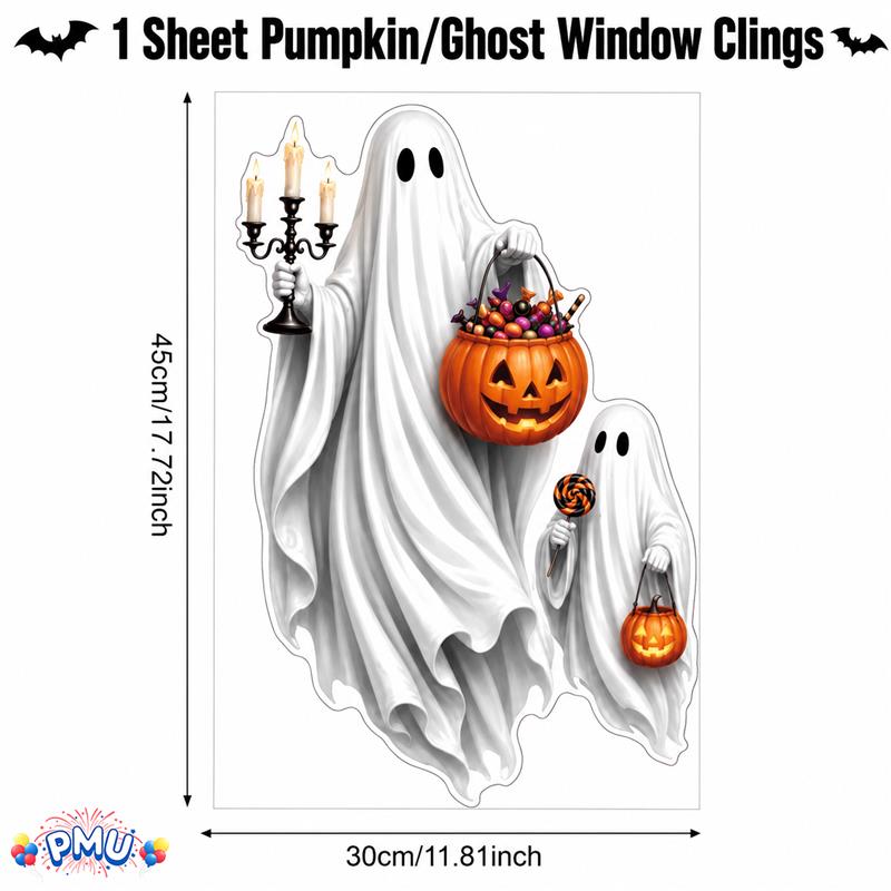 PMU PMU 13 Set Halloween Window Clings, Window Decals, Scary Halloween Decor