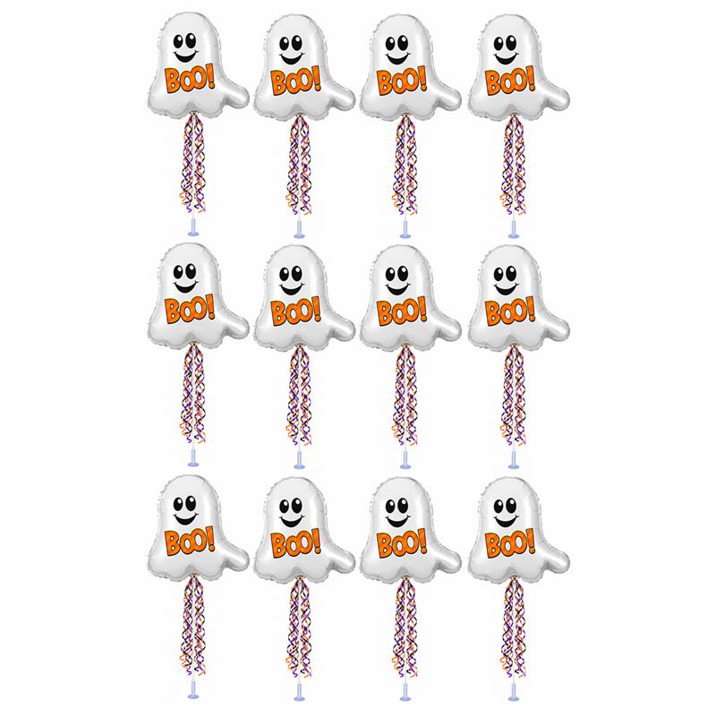 PMU Halloween Balloons 11 Inch Pre-Inflated with Stick