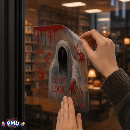 PMU PMU 13 Set Halloween Window Clings, Window Decals, Scary Halloween Decor