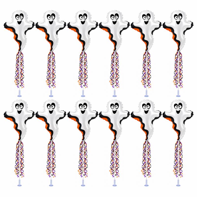 PMU Halloween Balloons 11 Inch Pre-Inflated with Stick