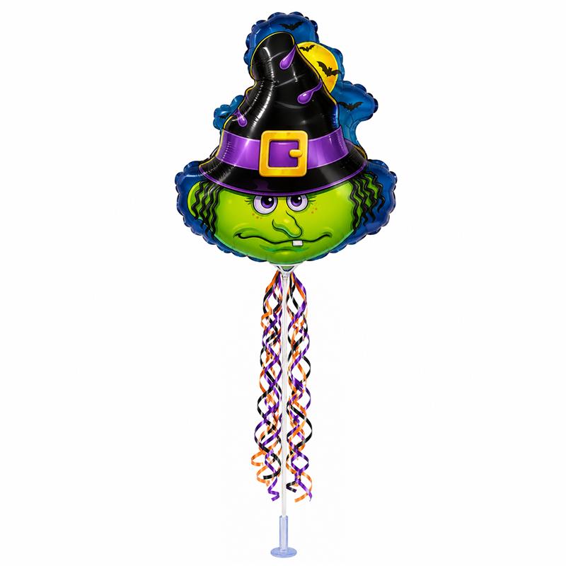 PMU Halloween Balloons 11 Inch Pre-Inflated with Stick