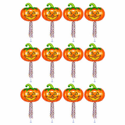 PMU Halloween Balloons 11 Inch Pre-Inflated with Stick
