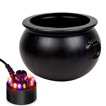 PMU Halloween Cauldron - Blow Mold Plastic Party Accessory - Candy Holder for Kids - Halloween Party Favors & Supplies – Perfect for Trick or Treat