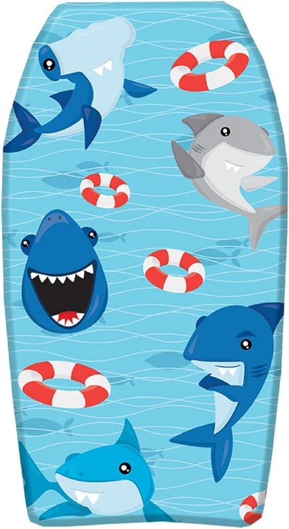 PMU 26 Inch Graphics Printed Bodyboard - Lightweight Wrist Leash Slick Bottom Boogie Board for Beach, Sea & Pool - Surfing Board for Kids, Teens & Adults Wave Conditions  Pkg/1