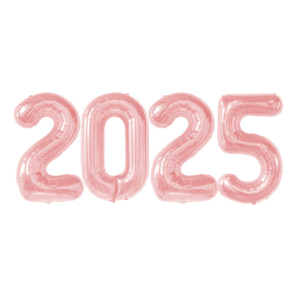 PMU New Year's Eve Party "2025" 16inch, 30inch, & 40inch in Number Mylar Balloons 2025 New Year, Graduation, Birthday, Special Events Accessories Party Celebration (4/pkg) Pkg/1