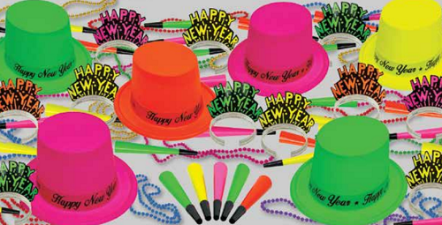 PMU New Year's Eve Party Supplies 2024 Party Kit for New Year's Eve Decorations Supplies, Outfits for Adults, Men and Women