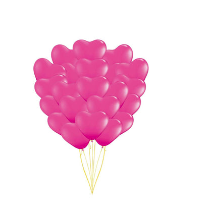 PMU Heart Shaped Balloons 15 Inch PartyTex Premium Latex Valentines Day, Weddings, Birthdays, Anniversaries, Engagements